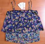 Nieuwe zomerse top blauw bloem S., Blauw, Nieuw, Bershka, Ophalen of Verzenden