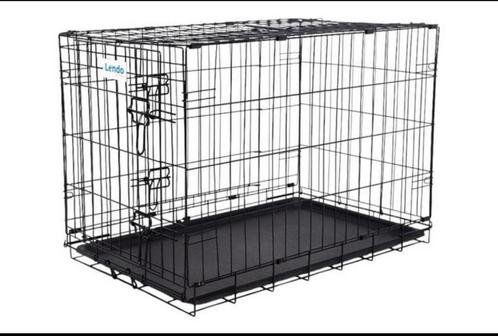 Hondenbench 90x60x67 cm – Inklapbaar met kunststof lade, Dieren en Toebehoren, Hondenbenches, Gebruikt, Ophalen of Verzenden