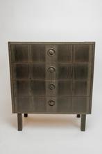 Vintage groene houten ladekast, Ophalen, Gebruikt, -, -