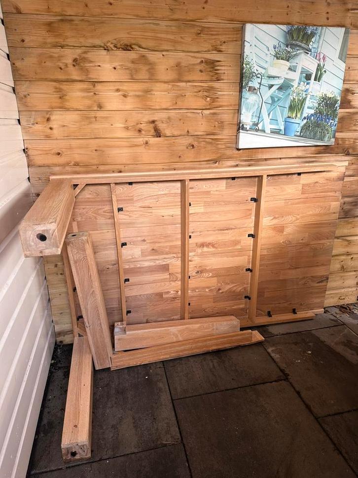 Eettafel Henders & Hazel eettafel (uit elkaar, opknapper!), Huis en Inrichting, Tafels | Eettafels, Zo goed als nieuw, 50 tot 100 cm