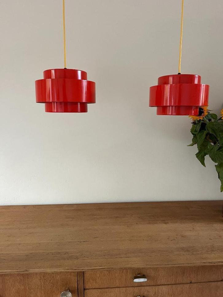 Vintage Juno - Fog & Mørup 2x - Jo Hammerborg - Deens design, Huis en Inrichting, Lampen | Hanglampen, Gebruikt, Minder dan 50 cm