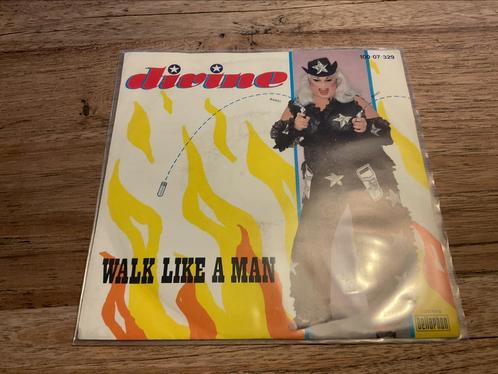 Divine, Walk like a man, Cd's en Dvd's, Vinyl Singles, Single, 7 inch, Ophalen of Verzenden