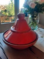 Mooie rode tajine 27cm, Ophalen of Verzenden, Zo goed als nieuw, Overige materialen