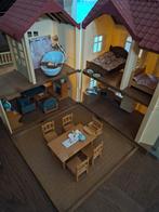 Sylvanian Families Groot Huis + Inrichting, Ophalen of Verzenden, Zo goed als nieuw, Poppenhuis