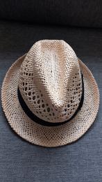 Nieuwe hoed met gleuf en zwarte band. Riet, rieten chapeau., Kleding | Heren, Nieuw, Ophalen of Verzenden, Hoed, 57 cm (M, 7⅛ inch) of minder