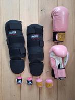 Kickboxset handschoenen en bescherming domino's en adidas, Sport en Fitness, Ophalen of Verzenden, Gebruikt, Taekwondo