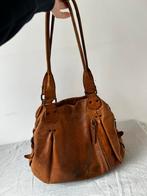 Aunts & Uncles Cognac Tas + Schoensmeer, Ophalen of Verzenden, Gebruikt, Bruin, Handtas