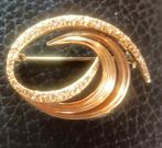 Moser & Pfeil Amerikaner Gold Plated Double Brooch, Ophalen of Verzenden, Gebruikt, Goud, Overige materialen