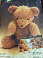 patroontekening teddybeer - compleet pakket voor teddybeer, Verzenden, Zo goed als nieuw, Stoffen beer, Overige merken