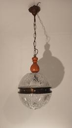 Vintage Hanglamp Diamant Glas, Ophalen of Verzenden, Gebruikt, Glas, Minder dan 50 cm