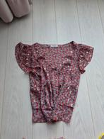 Drole de copine top blouse M L rood goud, Maat 38/40 (M), Ophalen of Verzenden, Korte mouw, Gedragen