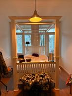 Prachtig Wit Massief houten Hemelbed, Huis en Inrichting, Wit, Zo goed als nieuw, Twijfelaar, 200 cm