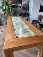 Eetkamertafel inlegblad sloophout, Ophalen, Gebruikt, 200 cm of meer, 50 tot 100 cm