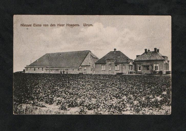 Ulrum Nieuwe Elens van den Heer Hospers 1921., Verzamelen, Ansichtkaarten | Nederland, Gelopen, Groningen, 1920 tot 1940, Ophalen of Verzenden