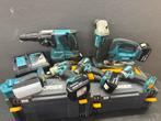 Makita 18V set, Doe-het-zelf en Verbouw, Ophalen, Zo goed als nieuw, Minder dan 700 watt, Haakse handslijpmachine