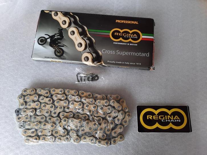 REGINA RX3 520 GOLD 118 SCHAKELS MOTOCROSS KETTING, Motoren, Onderdelen | Merk-onafhankelijk, Nieuw, Ophalen of Verzenden