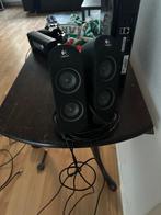 Logitech speaker, Overige merken, Front, Rear of Stereo speakers, Minder dan 60 watt, Zo goed als nieuw