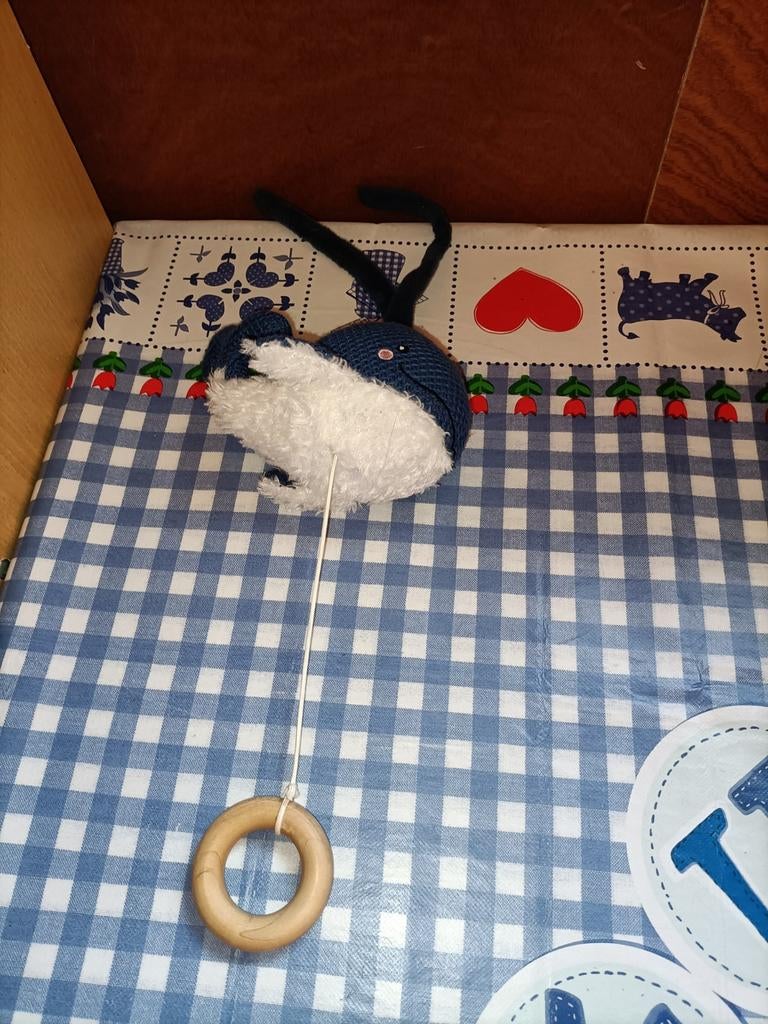 Walvis knuffel met muziekdoosje met liedje 15 cm, Ophalen of Verzenden