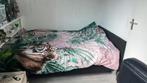 Boxspring 140x200, Huis en Inrichting, Ophalen, Zwart, Tweepersoons, 140 cm