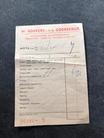 Oude rekening schoenmaker Roovers Prinsenbeek, Ophalen, Gebruikt, Overige typen