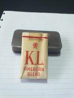 Oud pakje KL American Blend sigaretten, Verzamelen, Rookartikelen, Aanstekers en Luciferdoosjes, Ophalen of Verzenden, Gebruikt