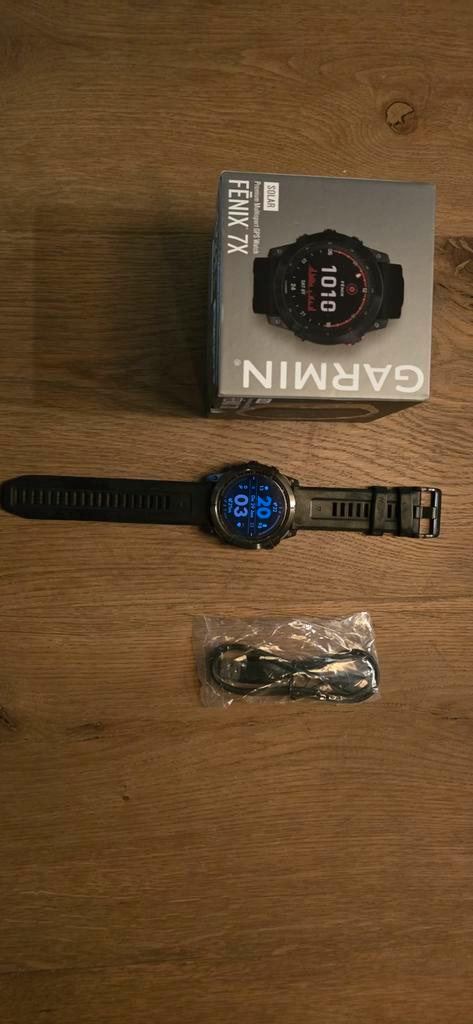 Garmin Fenix 7X Solar 51mm, Sieraden, Tassen en Uiterlijk, Sporthorloges, Zo goed als nieuw, Android, Zwart, GPS, Ophalen of Verzenden