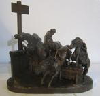 Antiek beeld Monkey Steeplechase apen paardenrace1846, Antiek en Kunst, Verzenden