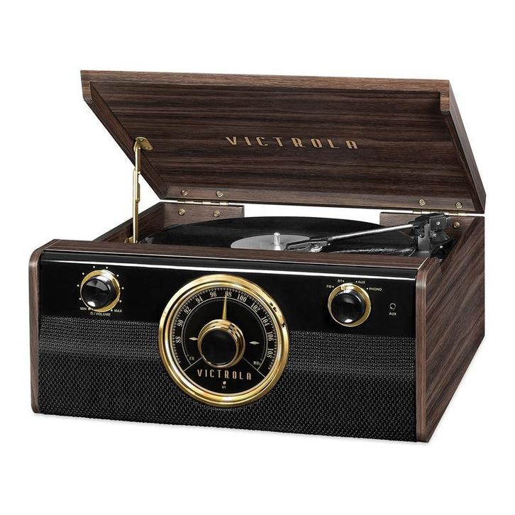 Victrola Metropolitan Platenspeler - Bluetooth, Radio, Aux, Audio, Tv en Foto, Platenspelers, Nieuw, Platenspeler, Overige merken