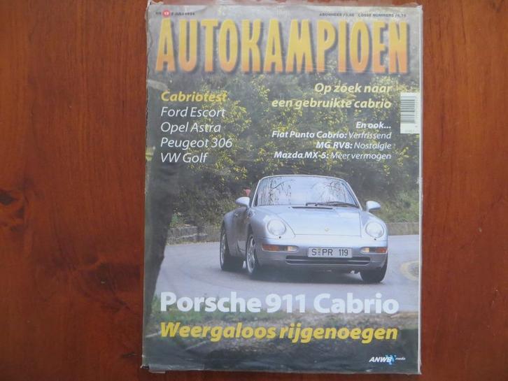 Autokampioen 13 1994 Fiat Punto cabrio, MG RV8, Mazda MX-5, Boeken, Auto's | Folders en Tijdschriften, Nieuw, Mazda, Ophalen of Verzenden