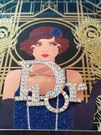 Prachtige broche, goud kleur, nieuw, Overige materialen, 4 tot 7 cm, Nieuw, Ophalen of Verzenden