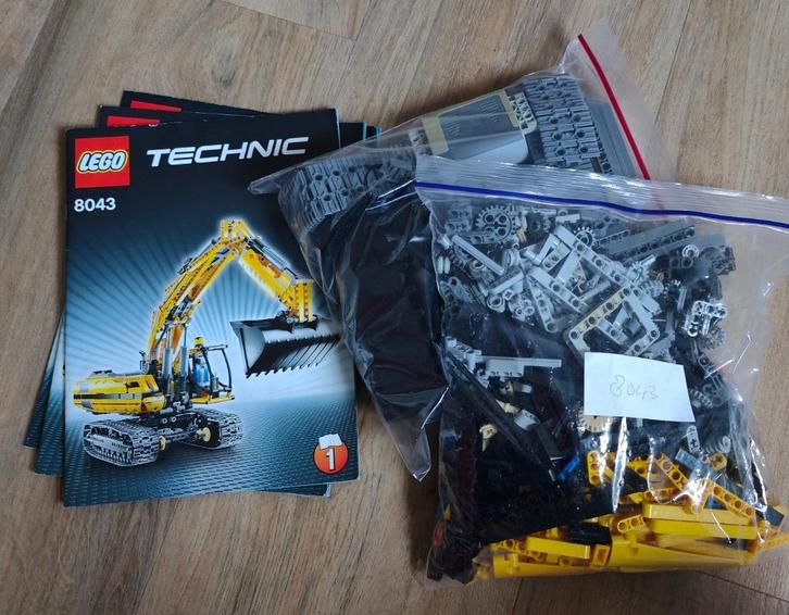 Lego Technic 8043 - Graafmachine met motor (zeldzame set), Kinderen en Baby's, Speelgoed | Duplo en Lego, Zo goed als nieuw, Lego