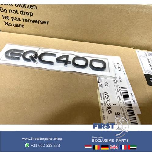N293 W293 EQC400 LOGO ZWART Mercedes 2019-2023 EQC 400 EMBLE, Auto-onderdelen, Carrosserie en Plaatwerk, Mercedes-Benz, Achter
