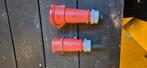 Mennekes CEE contactstop 5 polig 32v, Ophalen, Gebruikt, Kabel of Snoer