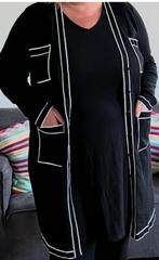 Yoek nieuw fijngebreid vest mt L = 46/48, Ophalen, Yoek, Zwart, Maat 46/48 (XL) of groter