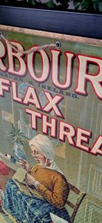 Toonbankreclame van Barbour's Flax Thread, vlasgaren Ierland, Reclamebord, Gebruikt, ., Ophalen of Verzenden