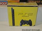 PlayStation 2 Slimline met Controller & Bedrading (Boxed), Gebruikt, Zwart, Ophalen of Verzenden, Met 1 controller