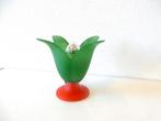 vintage Van De Heg tafellamp glas lamp jaren 80 tulp, Gebruikt, Vintage, ?, Glas