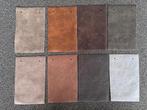 Diverse staaltjes brushed lederlook - lapjes leer leder, Ophalen of Verzenden, Zo goed als nieuw