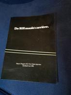 Peugeot 505 V6 & Turbo Injection folder, Verzenden, Zo goed als nieuw, Peugeot