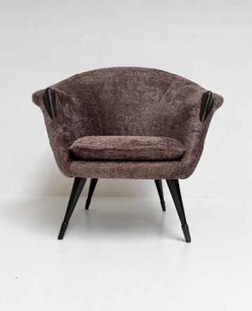 Opnieuw gestoffeerde Nanna Ditzel fauteuil, 1950's beschikbaar voor biedingen