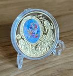 Sneeuwwitje 24kt goud vergulde munt +standaard (2), Postzegels en Munten, Munten | Amerika, Ophalen of Verzenden, Noord-Amerika