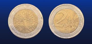 Franse euromunten uit 1999 (2x 2 euro, 1x 0,50 cent) beschikbaar voor biedingen
