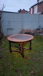 Antieke eiken uitschuifbare tafel + 4 bijpassende stoelen, Antiek en Kunst, Antiek | Meubels | Tafels, Ophalen