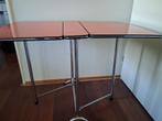 Vintage Opklaptafel en 3 stoelen, Ophalen, Overige materialen, Gebruikt, Overige kleuren