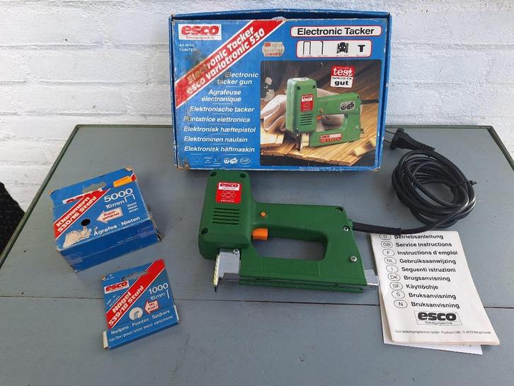 Esco variotronic 530 combi tacker, Doe-het-zelf en Verbouw, Gereedschap | Handgereedschap, Zo goed als nieuw, Ophalen of Verzenden