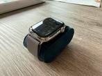 Apple Watch 7 RVS zilver Milanese Loop en Leather Link band, Sieraden, Tassen en Uiterlijk, Smartwatches, Ophalen, Afstand, Apple Watch ⌚️