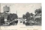 delft  watertoren  haven  binnenvaart  1903, Verzamelen, Verzenden, Voor 1920, Gelopen, Zuid-Holland