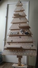 Houten kerstboom 2 meter met led verlichting, Ophalen