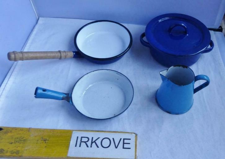 EMAILLE KEUKEN SPEELGOED * Blauw *, Antiek en Kunst, Antiek | Speelgoed, Verzenden