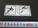 sticker Hansaplast Pictogram sport Voetbal Paardrijden, Verzamelen, Ophalen, Zo goed als nieuw, Bedrijf of Vereniging